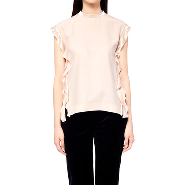 Women Satin Top - Nude