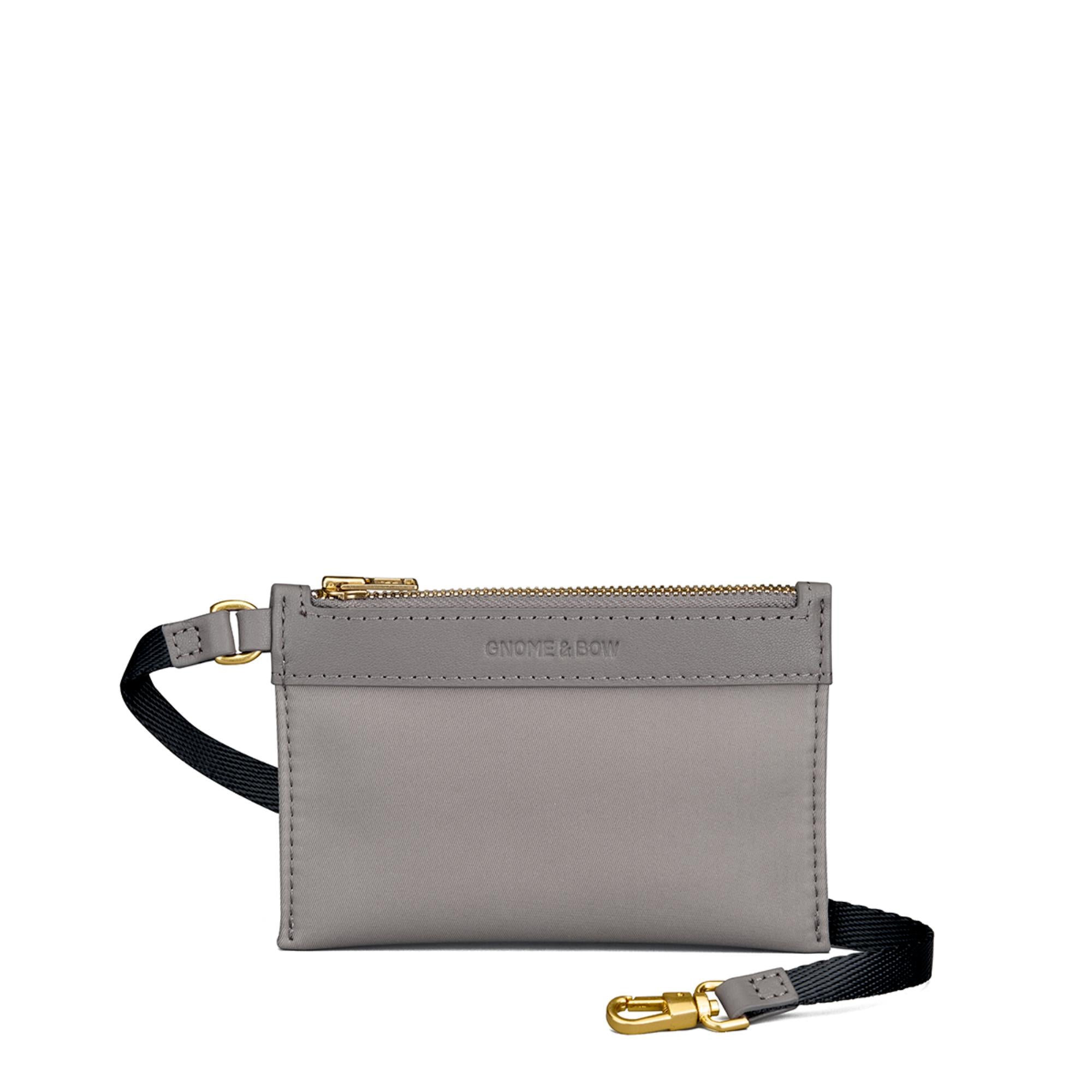 Musketeer Dryna Crossbody Sling Handbag (Water Resistant Nylon / USA Nappa Leather) - Taupe Grey