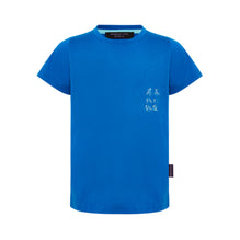 Kids Boys Xu Bing Cotton Embroidery Cotton Tshirt - Blue