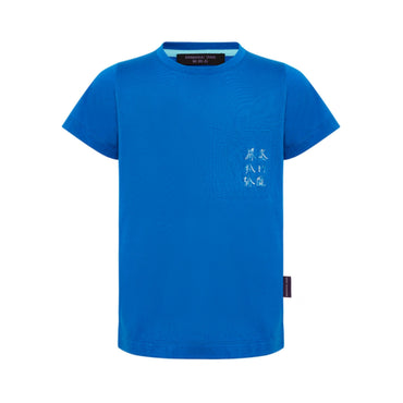 Kids Boys Xu Bing Cotton Embroidery Cotton Tshirt - Blue