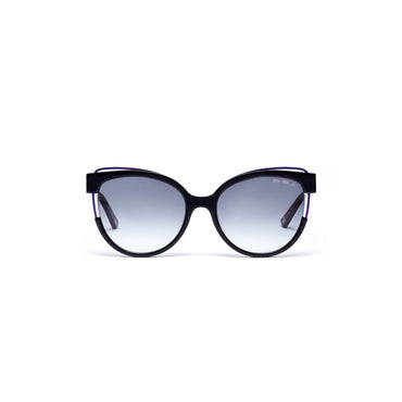 Women Sunglasses With Metal Wiring #1906 - Black