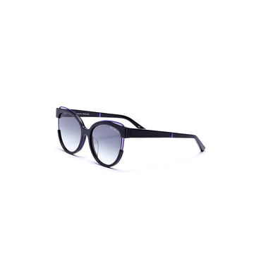 Women Sunglasses With Metal Wiring #1906 - Black