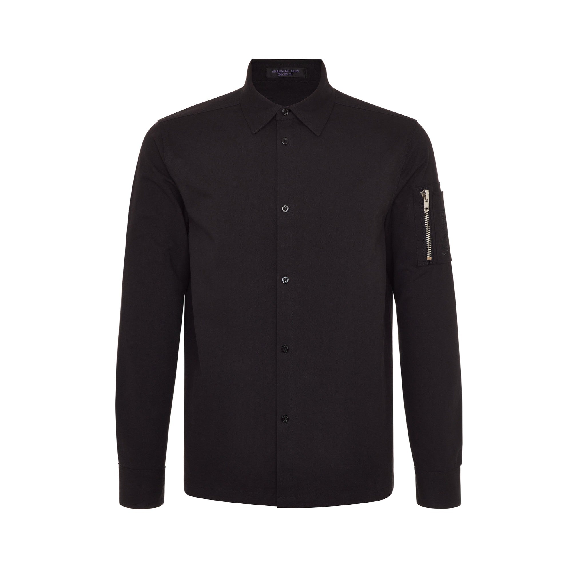 Men Shirt Jacket - Black