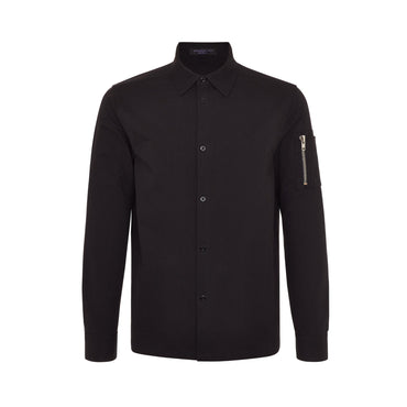 Men Shirt Jacket - Black