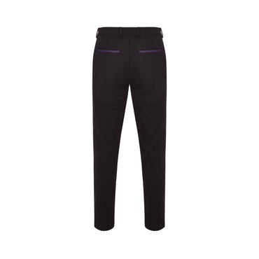 Men Cotton Twill Pants/Window Frame Pocket Lip - Black