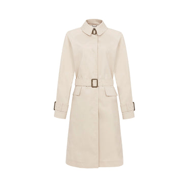 Women Oversized Trench W/ Slit - Beige