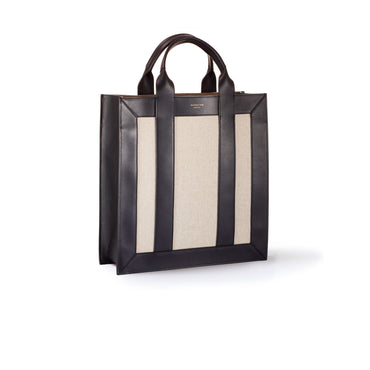 Women Canvas Ns Tote Bag - Black