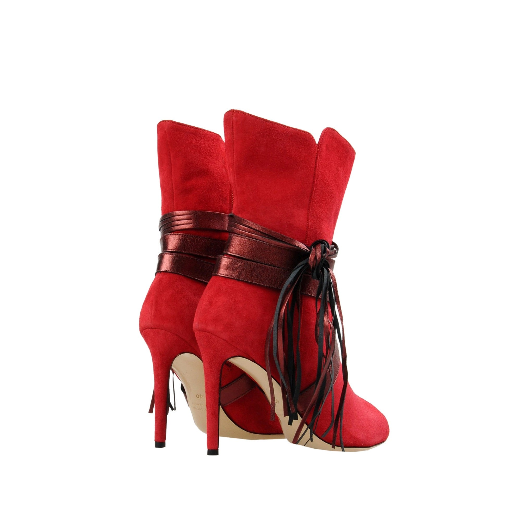 Women 8 Ankle boots - Red