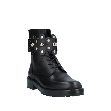 Women Red(V) Ankle boots - Black
