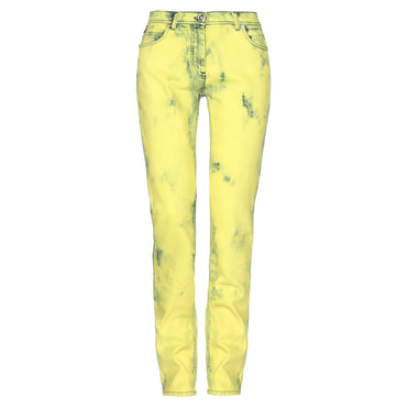 Women Versace Denim pants - Yellow