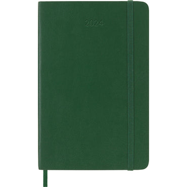 12M Pocket Soft Cover Weekly Notebook Planner- Myrtle Green