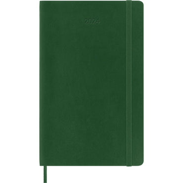 12M Large Soft Cover Daily Planner - Myrtle Green