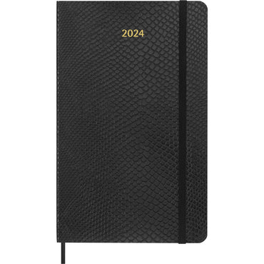 12M Large Precious and Ethical Boa Box Weekly Notebook Planner - Black